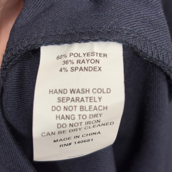 Unique Vintage Navy Blue Sedgewick Jumpsuit Retro 70's M 6/8 Nautical Wide Leg - Picture 7 of 9